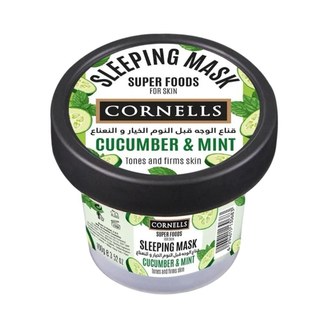 CORNELLS - Facial Sleeping Mask Cucumber & Mint - 100g