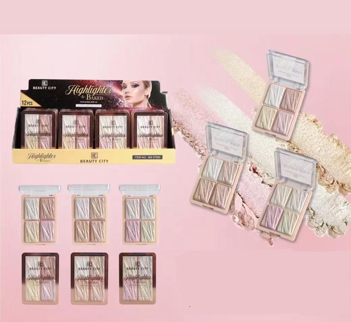 بيوتي سيتي - هايلايتر ملمع للوجه والجسم - 4 الوان