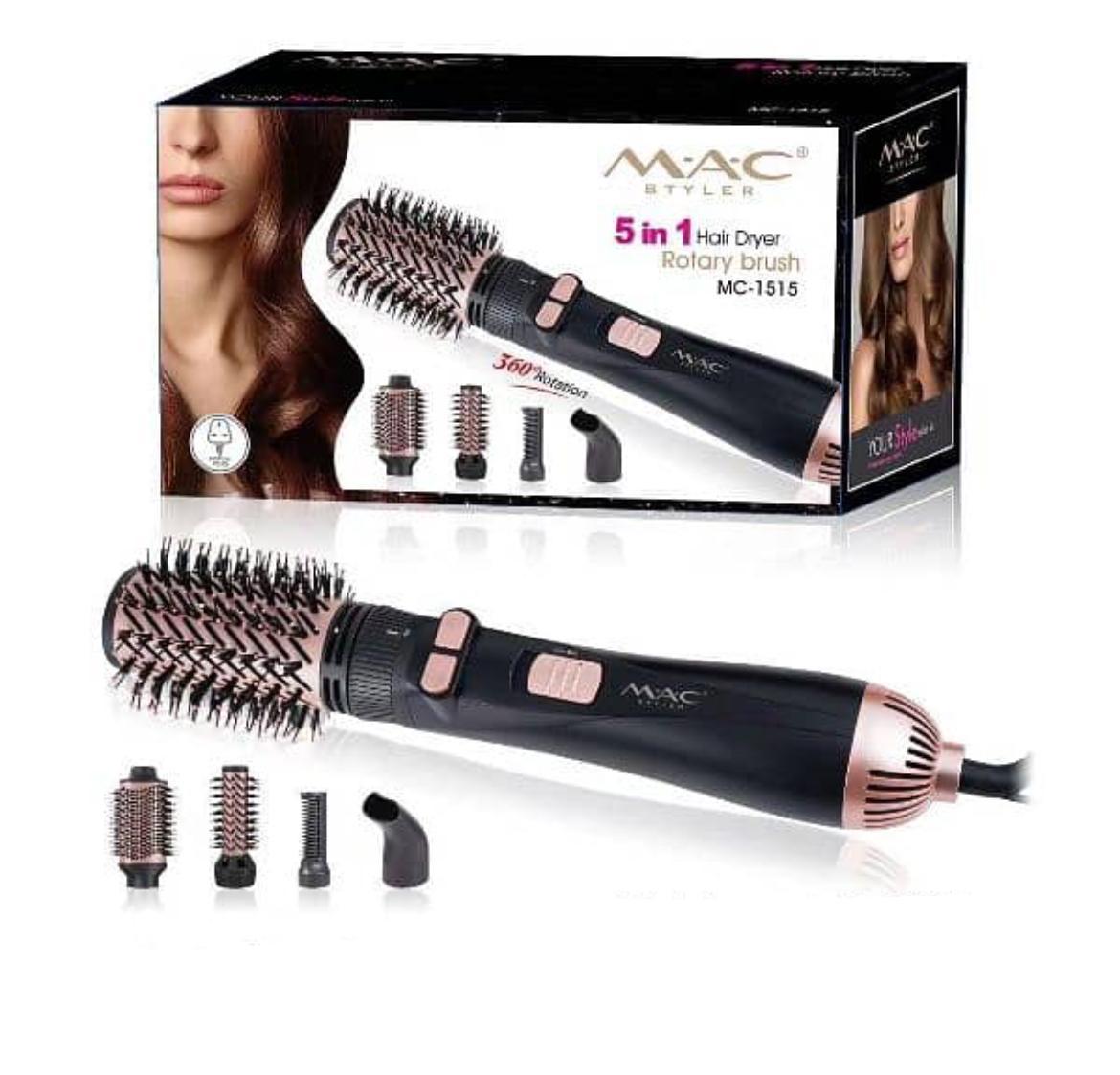 Mac Styler - 5 In 1 Hair Dryer Rotary Brush - MC-1515