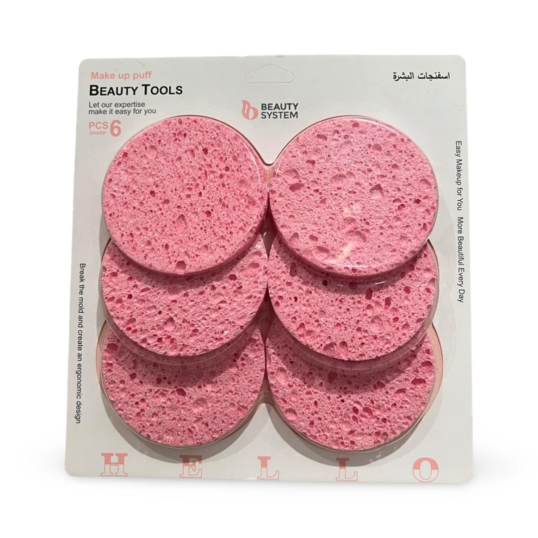 Beauty System - Multi-Purpose Makeup Sponge Pink - 6 Pieces