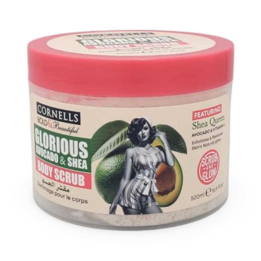 Cornells - Glorious Avocado & Shea Body Scrub - 500g