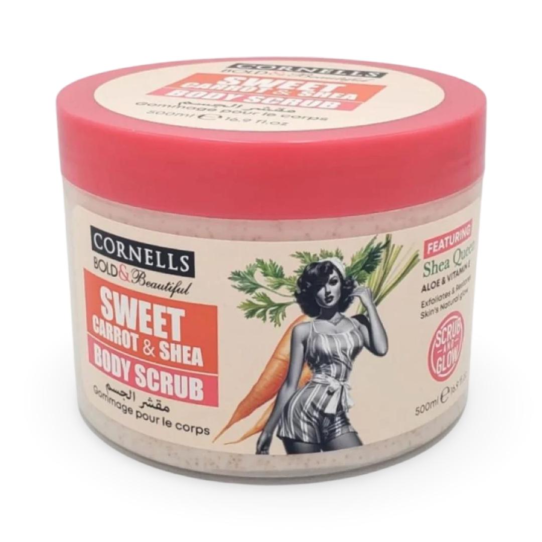 Cornells - Sweet Carrot & Shea Body Scrub - 500g
