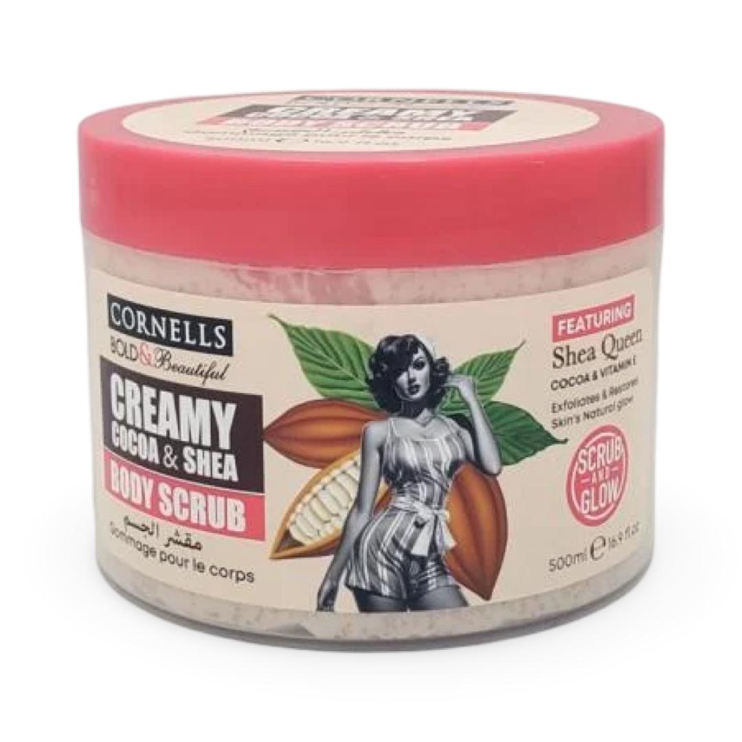 Cornells - Creamy Cocoa & Shea Body Scrub - 500g