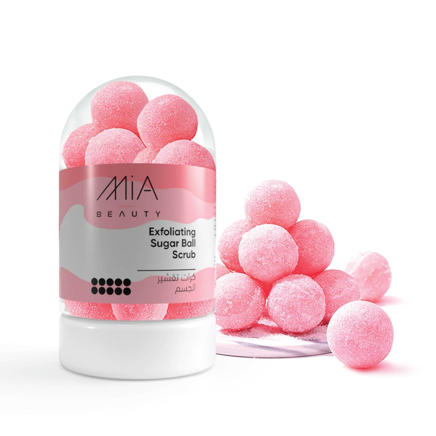 Mia Beauty - Exfoliating Sugar Ball Rasberry - 190g