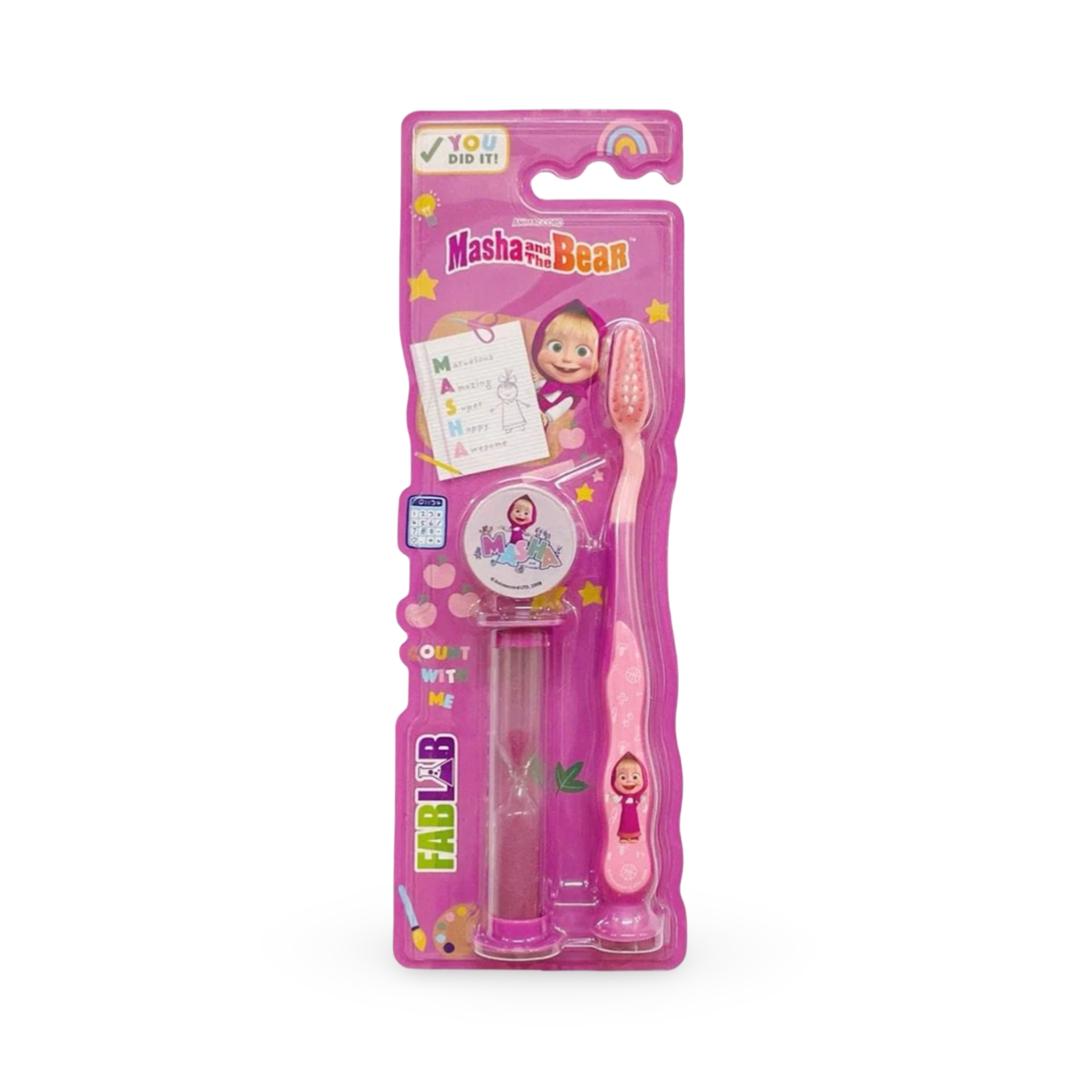 Fab Lab - Masha And The Bear Kids Toothbrush with Hourglass