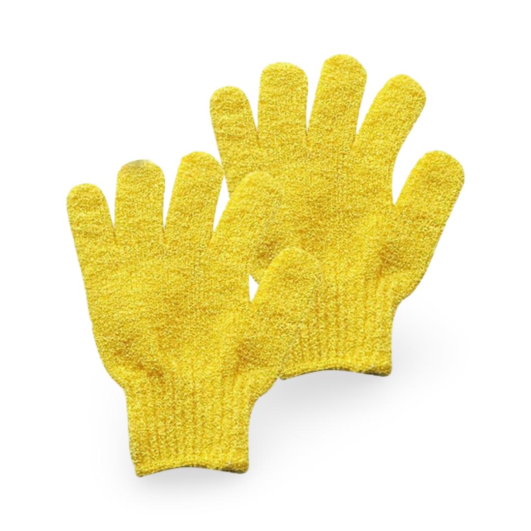 ريل سكين - قفازات تقشير للاستحمام - اصفر