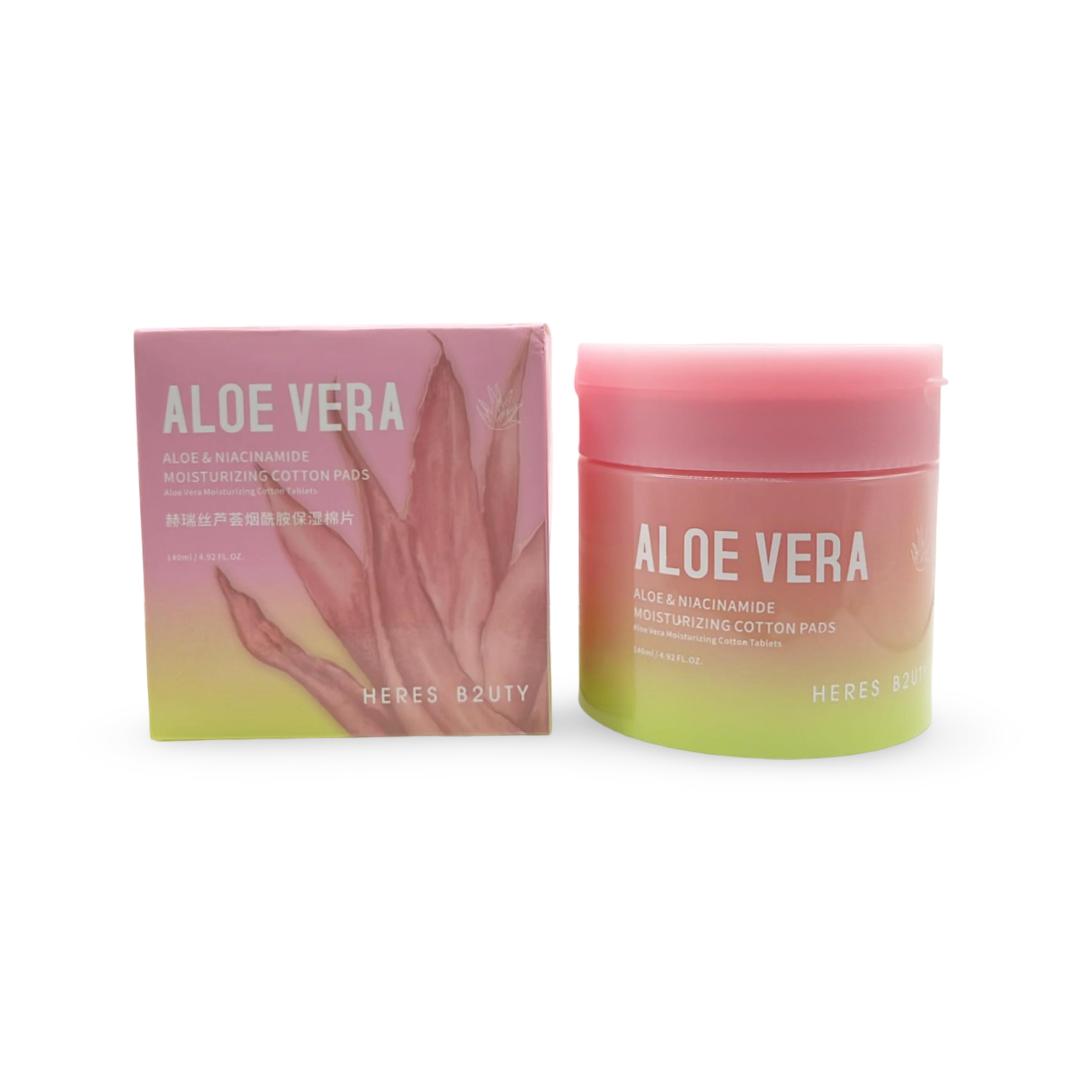 Aloe Vera Aloe & Niacinamide Mosturizing Cotton Pads - 140ml