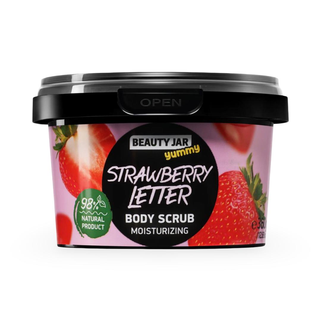Beauty Jar - Strawberry Letter Body Scrub - 360g