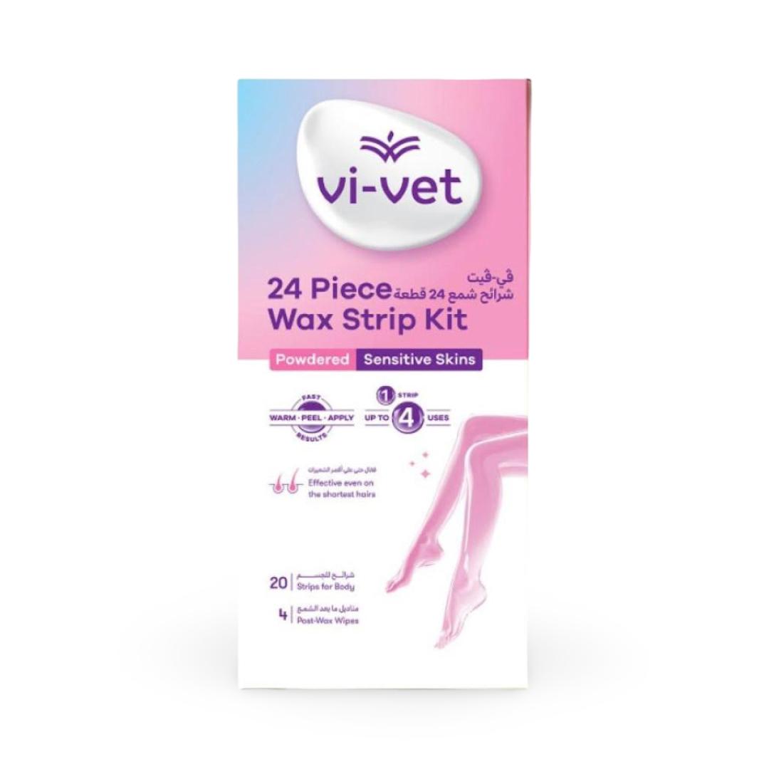 Vi-Vet - 24 Pieces Wax Strip Kit Powder Sensitive Skins