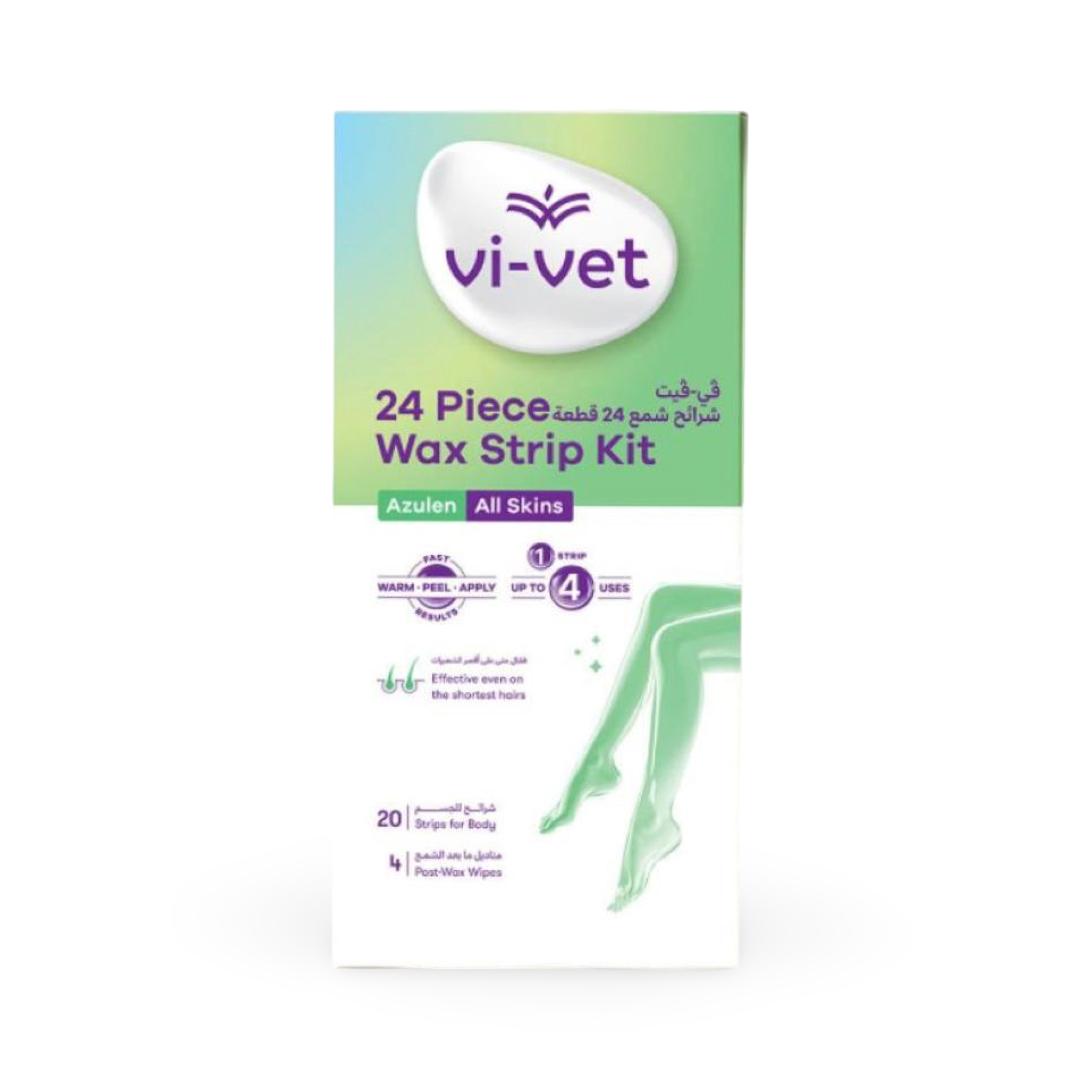 Vi-Vet - 24 Pieces Wax Strip Kit Azulen All Skins