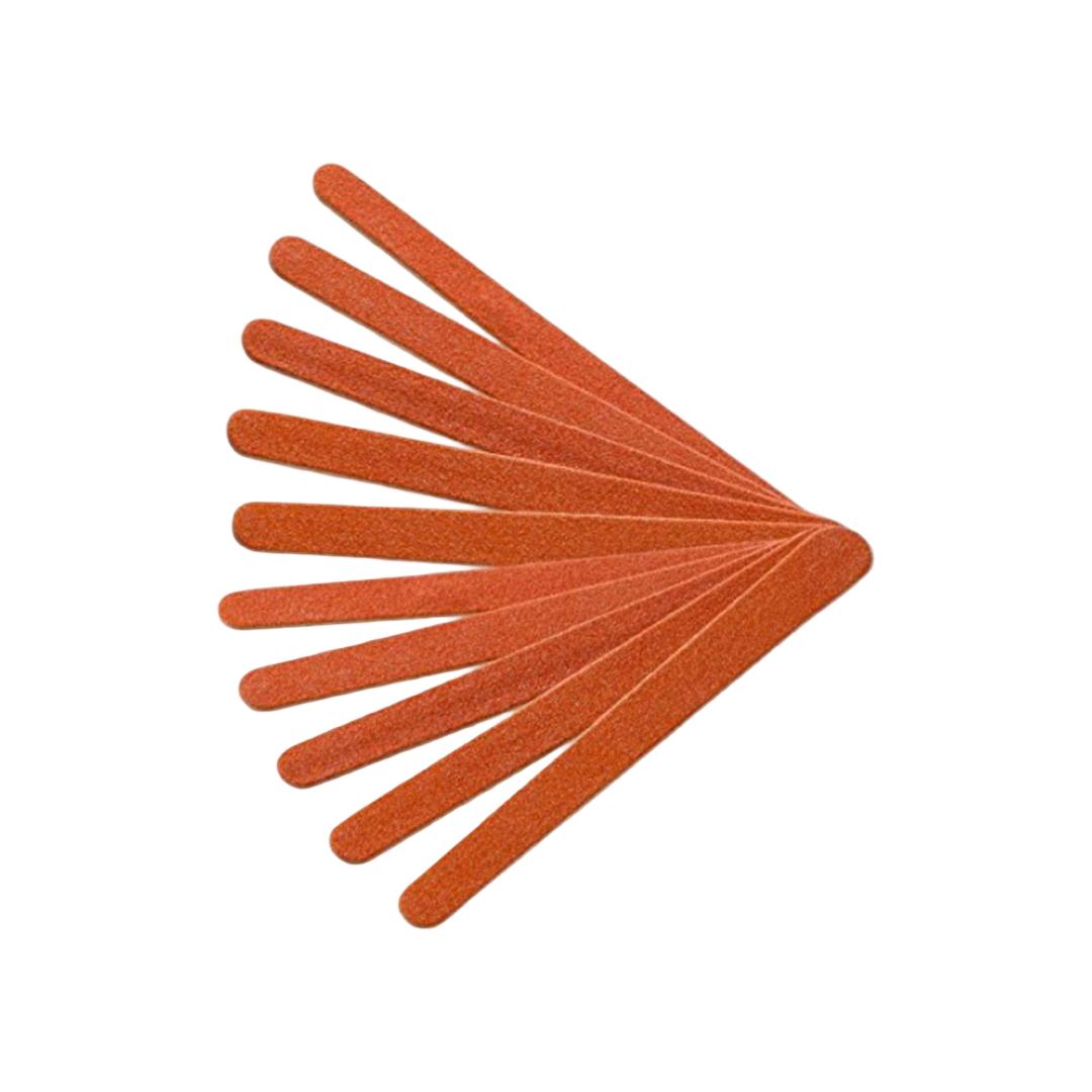 Salon System - Pedicure tools orange nail file - 50 pieces