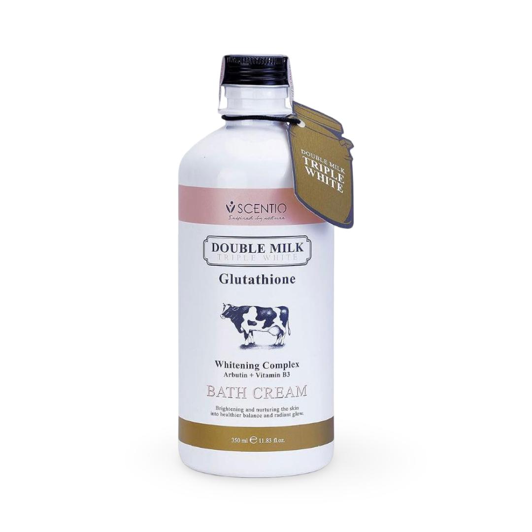 double milk triple white glutathione Scentio - Double Milk Triple Bright Glutathione Bath Cream