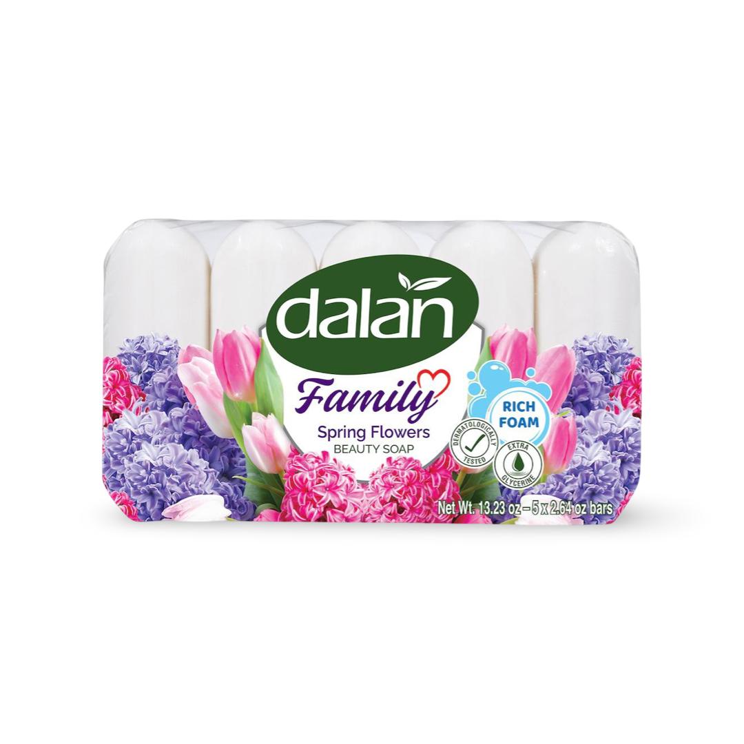 Dalan - Family Spring Flowers Beauty Soap - 5pcs x 75g