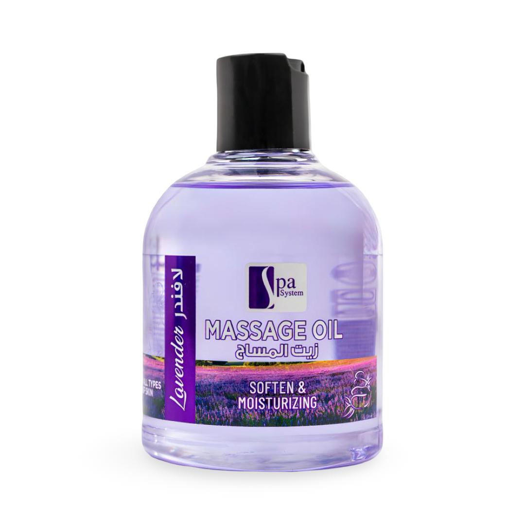Spa System - Massage Oil Lavender Soften & Moisturizing - 250ml