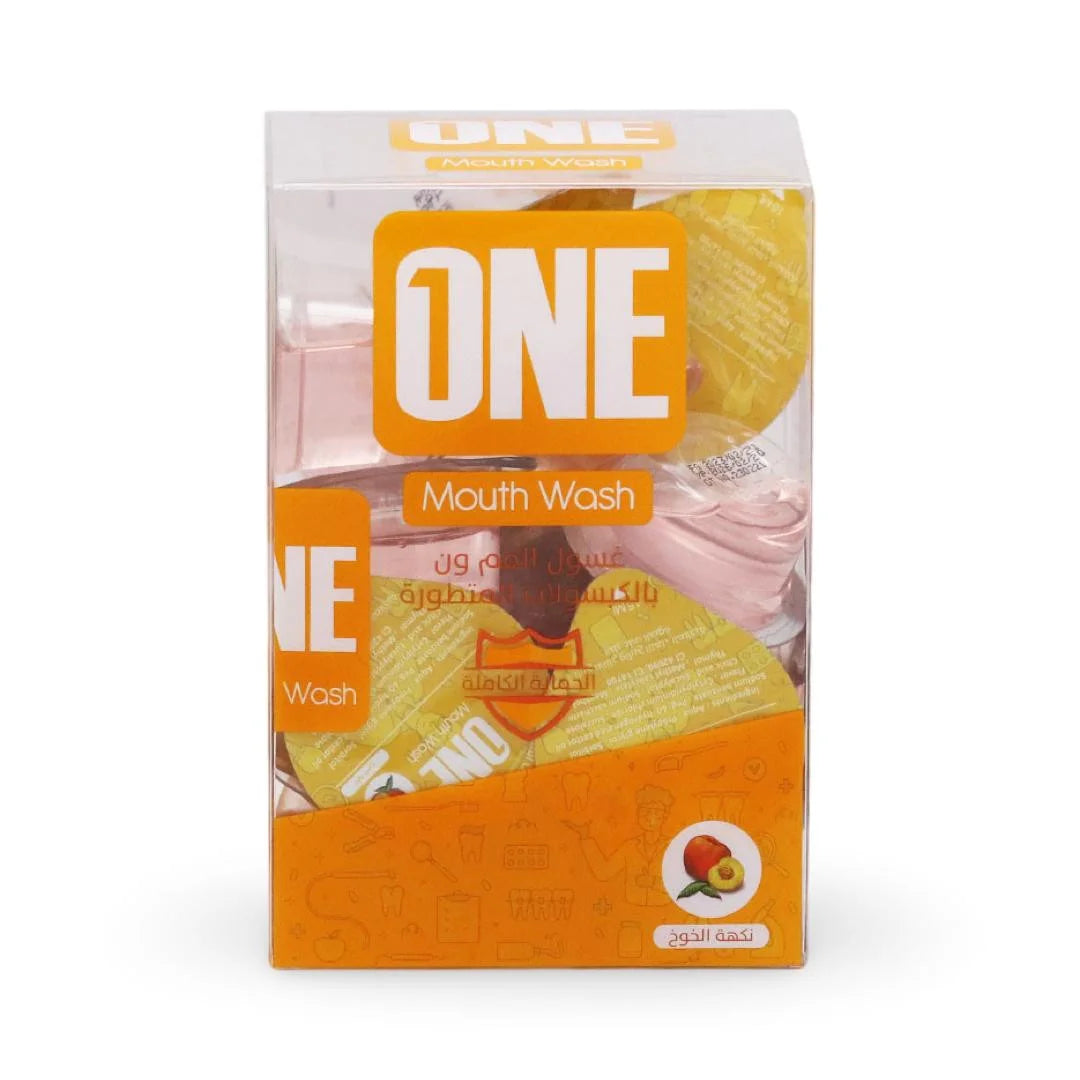 One Mouth wash Capsules Peaches Flavor - 20 pcs