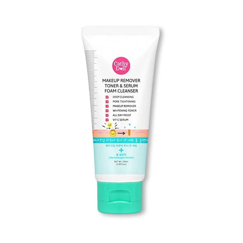 Cathy Doll Makeup Remover Toner & Serum Foam Cleanser - 100ml