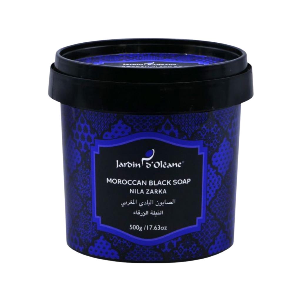 Jardin o ' Oleane - Moroccan Black Soap With indigo blue