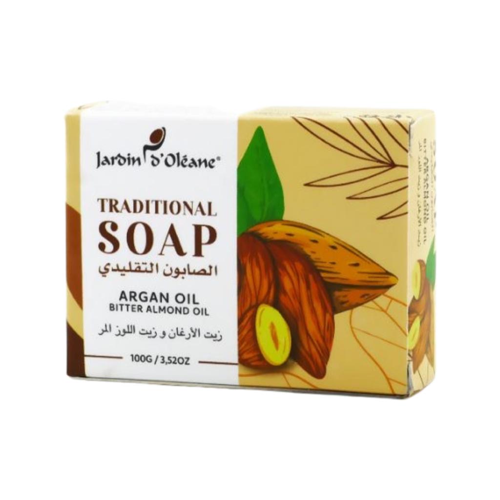 JARDIN OLEANE - Traditional Soap Argan and Bitter Almond Oil 100g