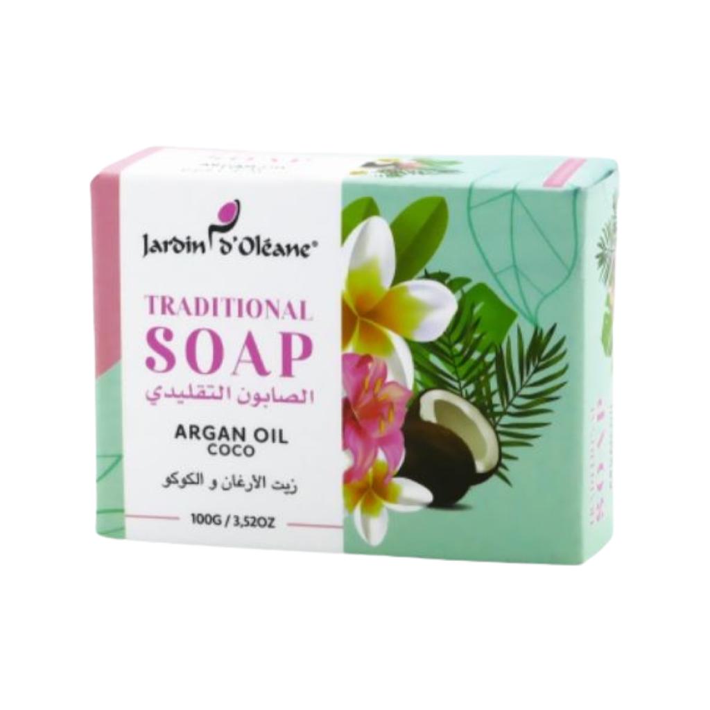 JARDIN OLEANE - Traditional Argan Oil and Coco Soap 100g