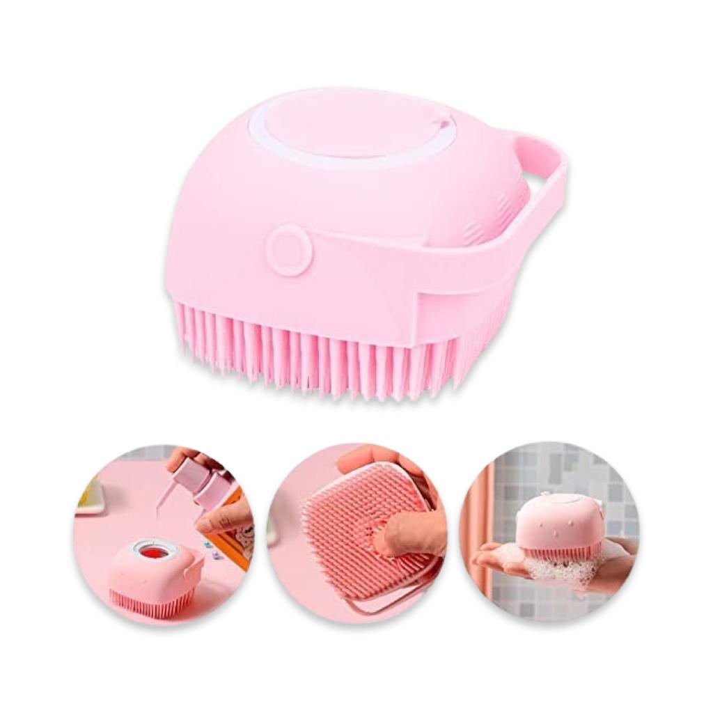 Silicone massage bath brush