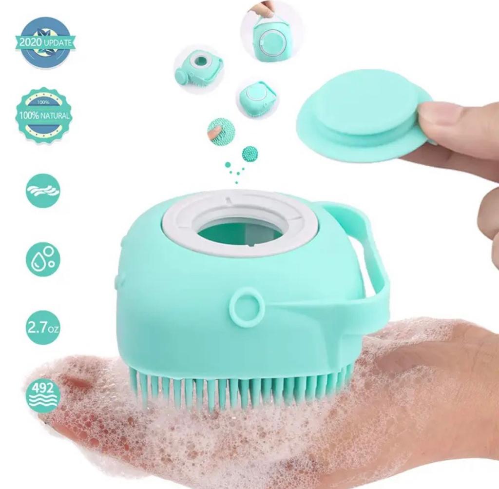 Silicone massage bath brush