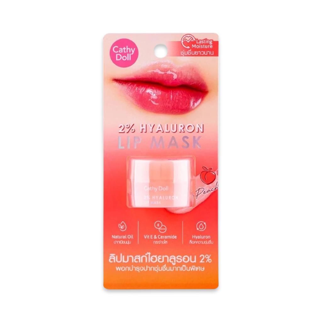 CATHY DOLL 2% HYALURON LIP MASK 4.5g PEACH