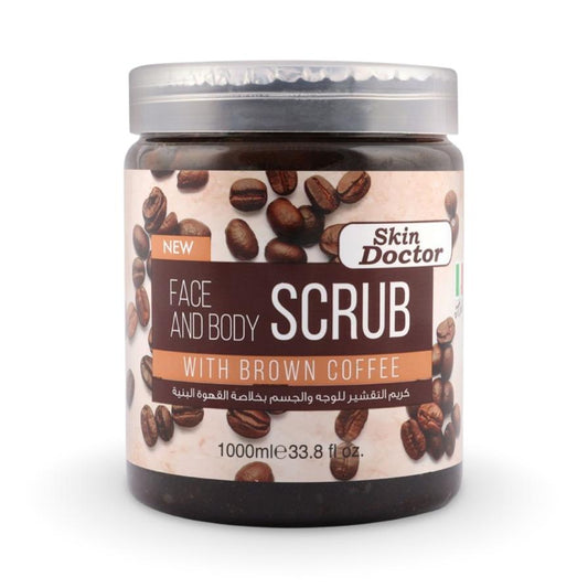 Skin Doctor Face and Body Scrub with Brown Coffe - 1000ml