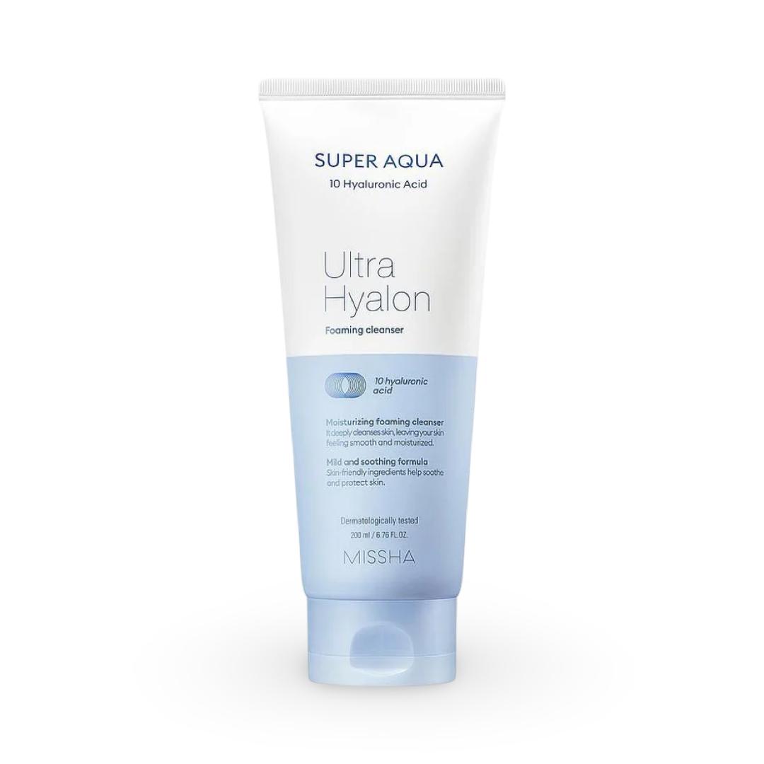 Missha - super aqua ultra hyalron foaming cleanser - 200ml