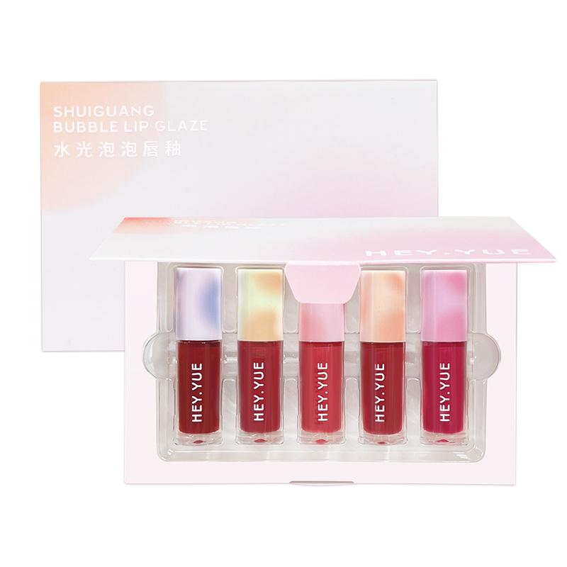 HEY YUE - SHUIGUANG BUBBLE LIP GLAZE - 5 pcs