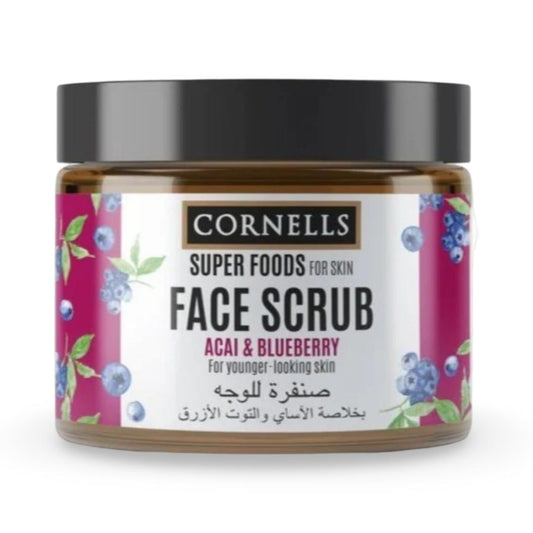 Cornells - Super foods Acai & Blueberry Face Scrub - 330 ml