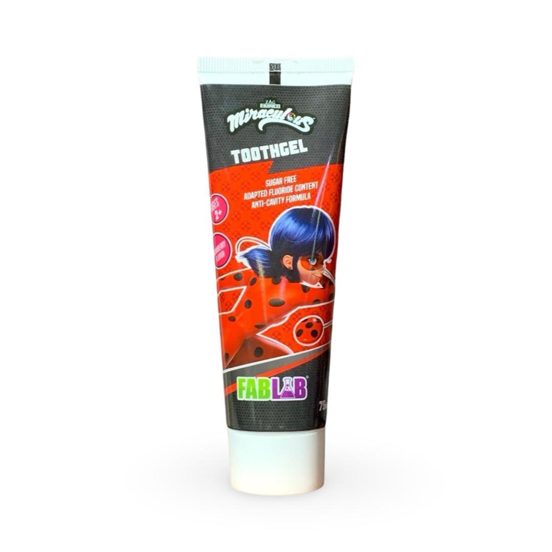 Fab Lab - Miraculous Tooth Gel For Kids Strawberry Flavor - 75 ml