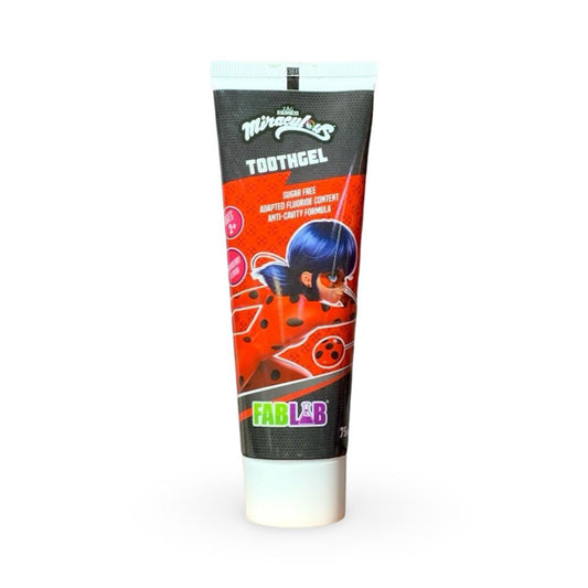 Fab Lab - Miraculous Tooth Gel For Kids Strawberry Flavor - 75 ml