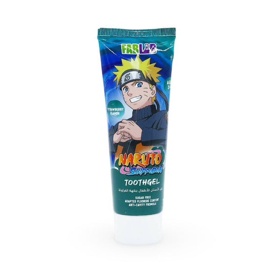 Fab Lab - Naruto Shippuden Tooth Gel for Kids Strawberry Flavor - 75ml