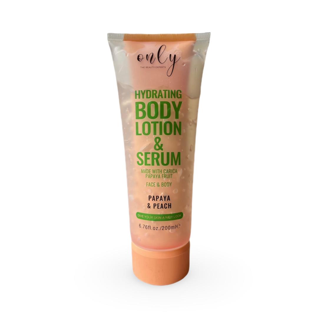 Only The Beauty Experts - Hydrating Body Lotion & Serum Papaya & Peach - 200ml