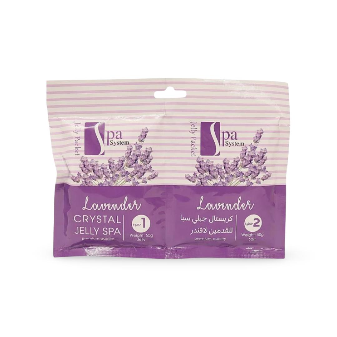 Spa System - Crystal Jelly Foot Bath Lavender Step 1&2 - 100g