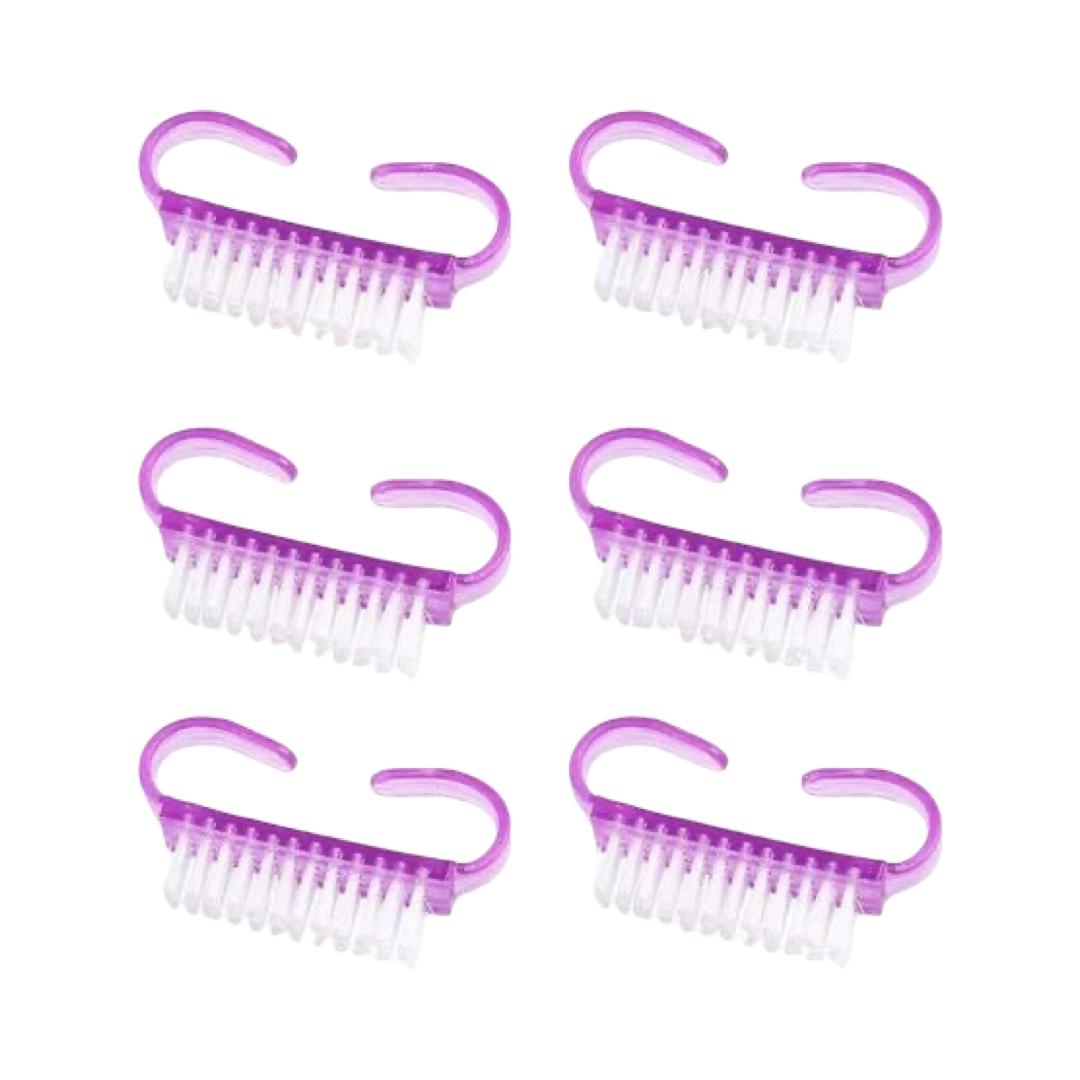 Salon System - Purple Nail Pedicure Brush Set - 50 Pieces