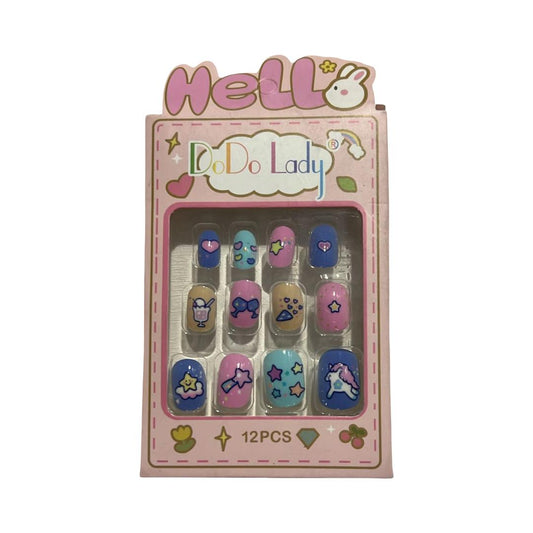 Dodo Lady - Adhesive Baby Nails 301 - 12 Pieces