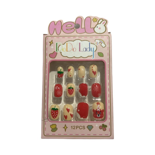 Dodo Lady - Adhesive Baby Nails 303 - 12 Pieces