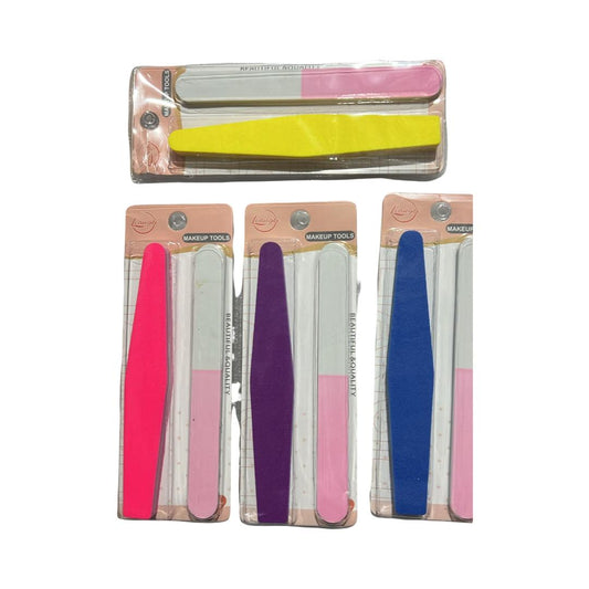 Nail file in different shapes sizes and colors