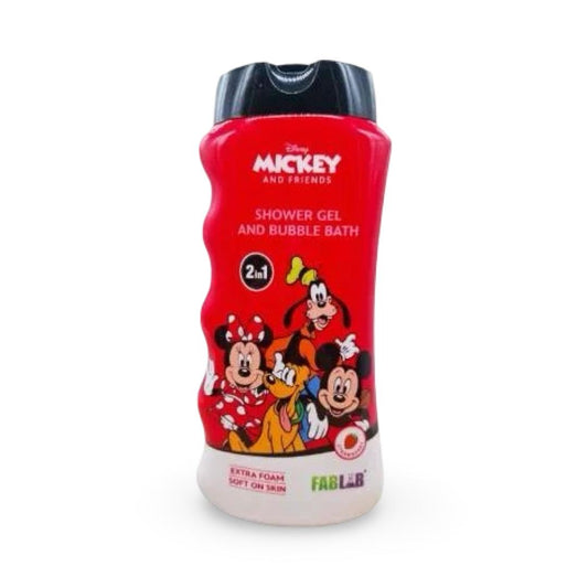 Fab Lab - Mickey And Friends 2 in 1 Shower Gel & Bubble Bath - 475ml
