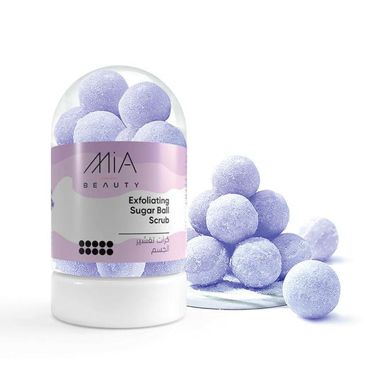 Mia Beauty - exfoliating Sugar Ball Lavender Scrub Cotton - 190g