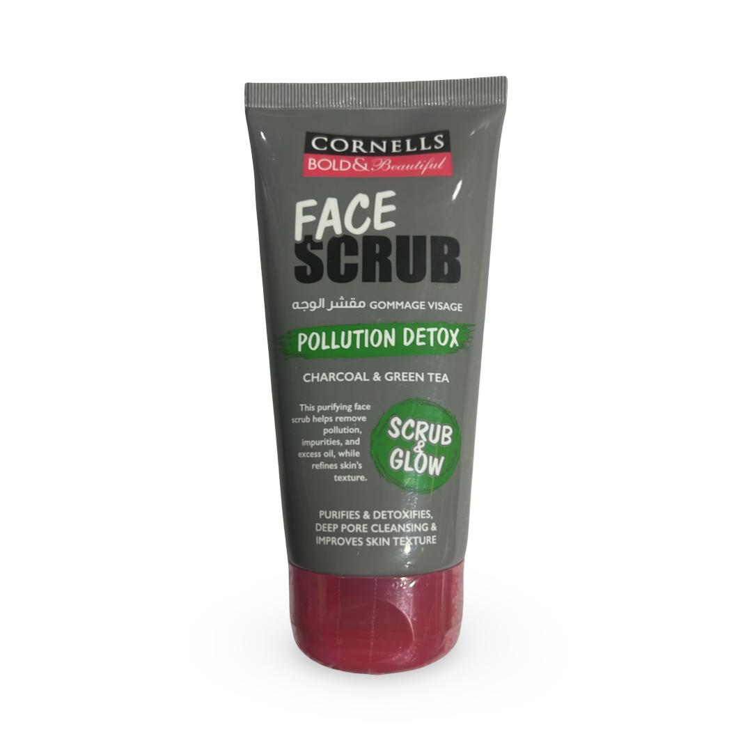 Cornells Charcoal & Green Tea Facial Scrub - 150ml