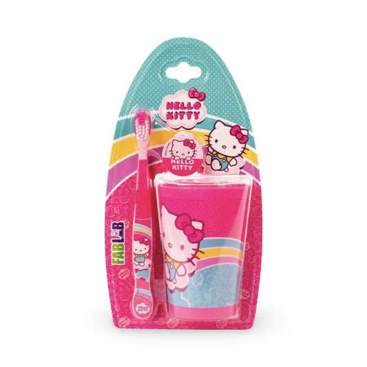 Fab Lab - Hello Kitty Kids Toothbrush with Cup