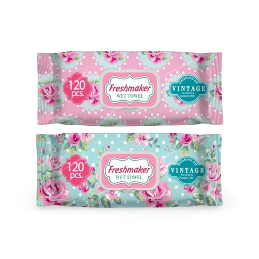 Fresh Maker - Vintage Wet Wipes - 120 Wipes 1 Pack