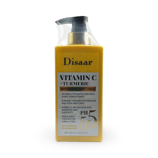 Disaar - Vitamin C + Turmeric Brightening Body Cream - 500ml