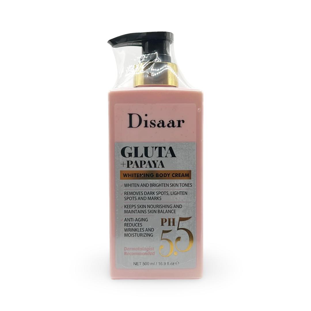 Disaar - Gluta + Papaya Whitening Body Cream - 500ml