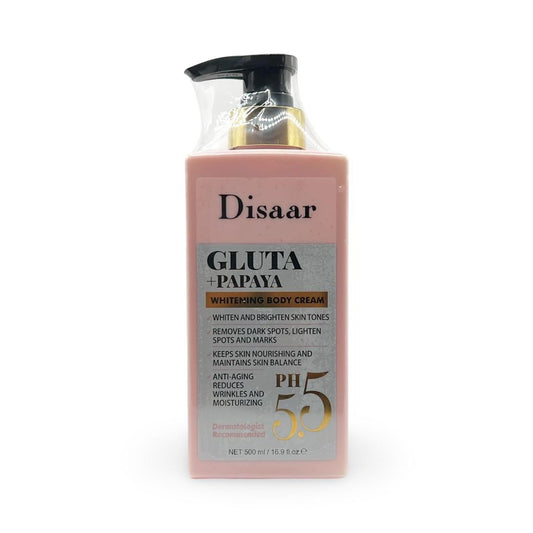 Disaar - Gluta + Papaya Whitening Body Cream - 500ml
