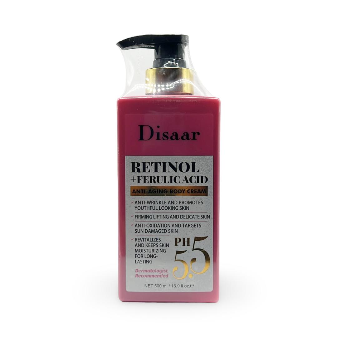 Disaar - Retinol + Ferulic Acid Anti-Aging Body Cream - 500ml