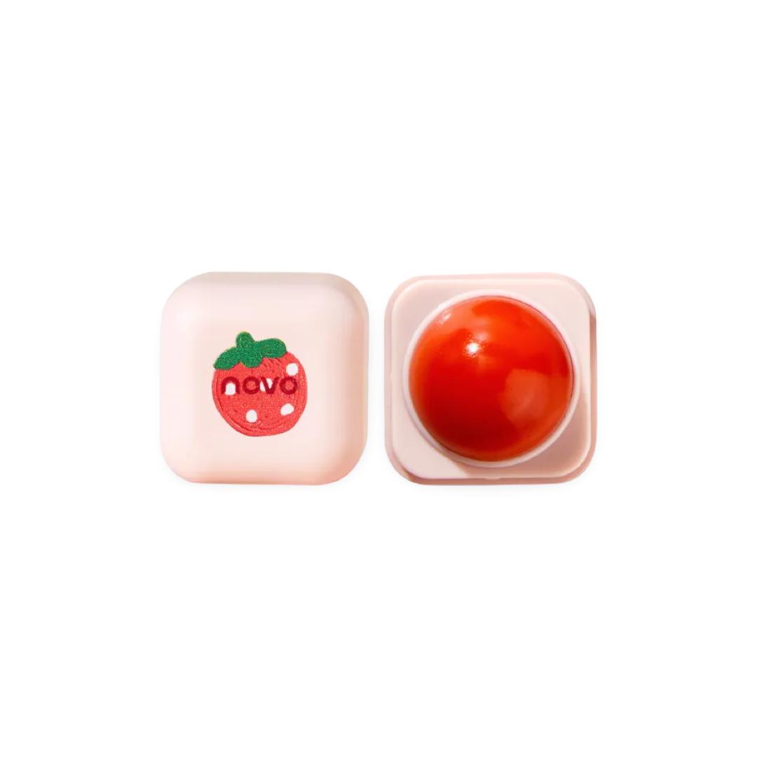 Novo - Little Pudding Lip Balm - Strawberry - 8g