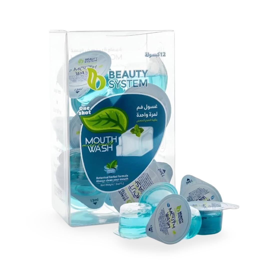 Beauty System - Mouth Wash One Shot Blue Mint Smell - 12 Cubes